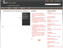 Tablet Screenshot of bizfive.com